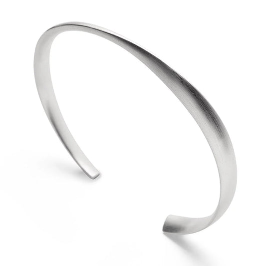 Sterling sølv Armring, mat - Urma.dk
