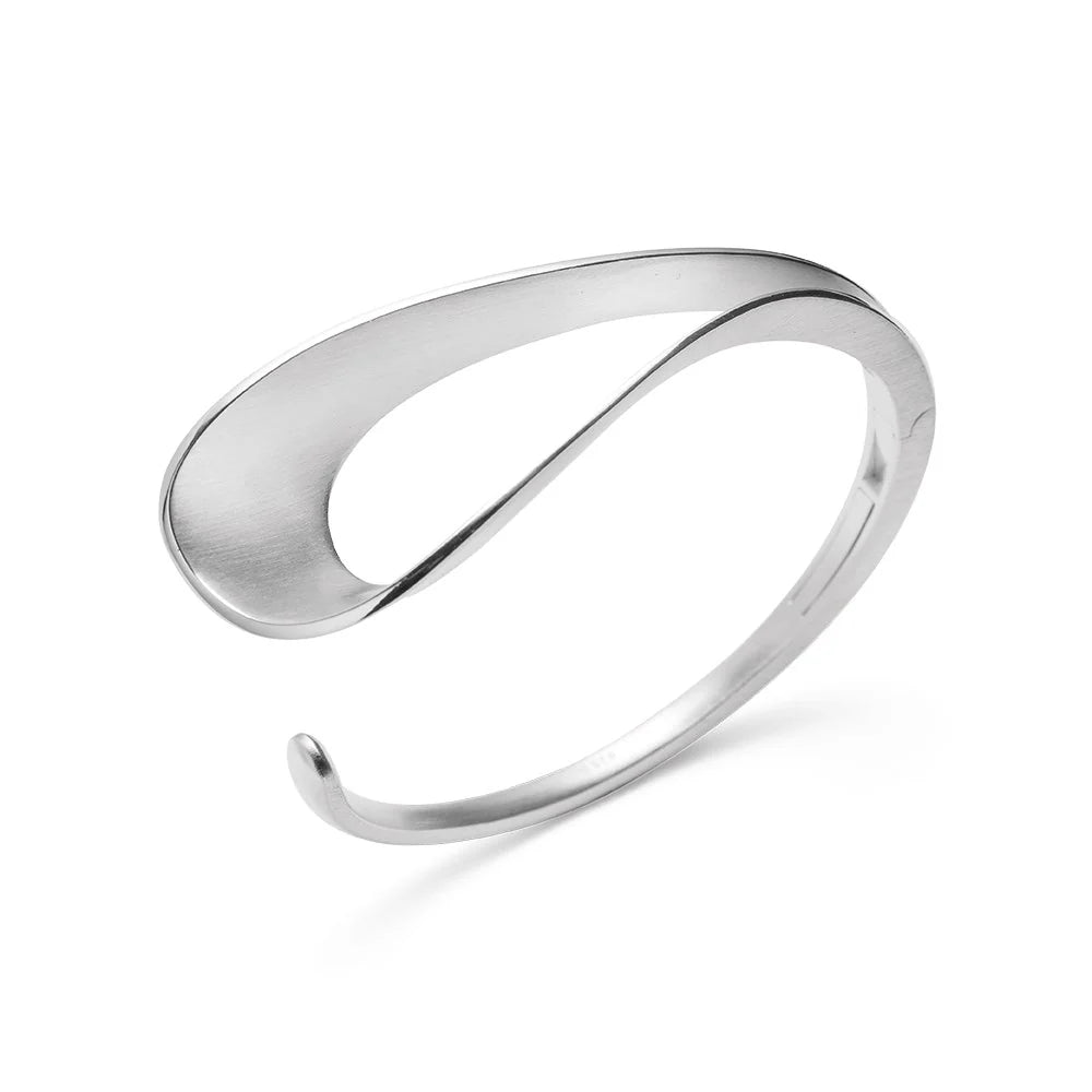 Sterling sølv Armring mat/blank - Urma.dk