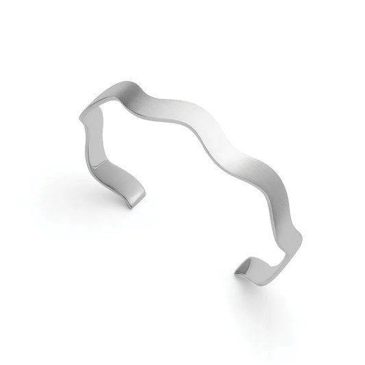 Sterling sølv armring, mat/blank - Urma.dk