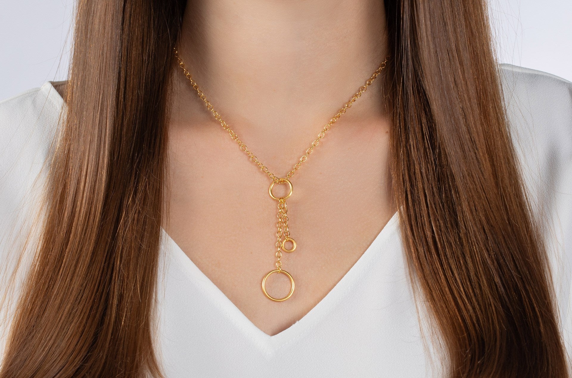 Sterling sølv collier, fg mat/blank, 3mm, 43cm - Urma.dk