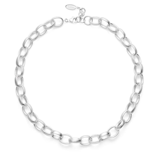 Sterling sølv collier mat, 45cm + 3cm - Urma.dk