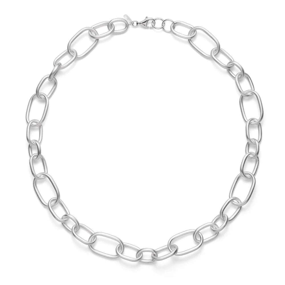 Sterling sølv collier mat, 50cm - Urma.dk