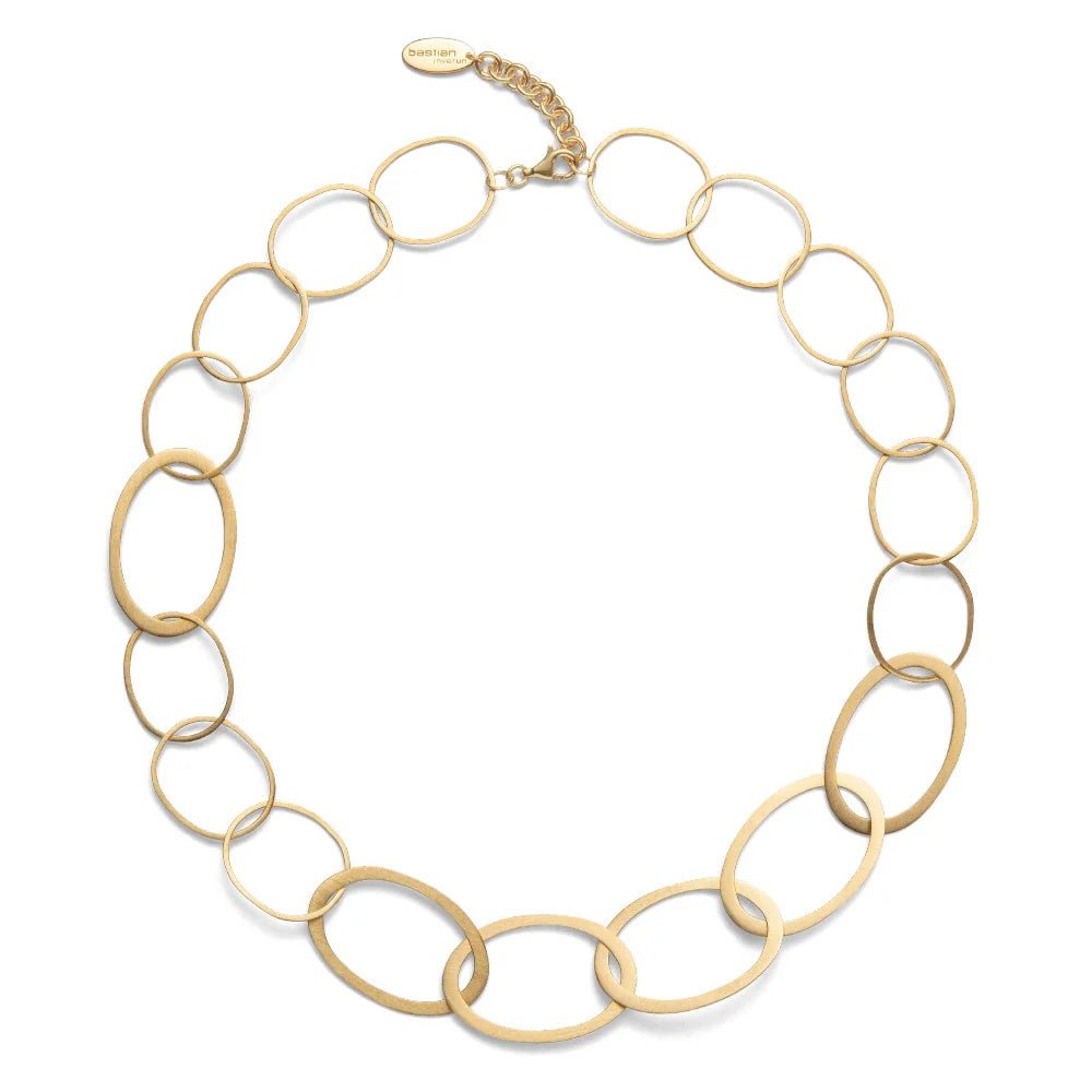 Sterling sølv collier, mat fg, 47cm + 3cm - Urma.dk