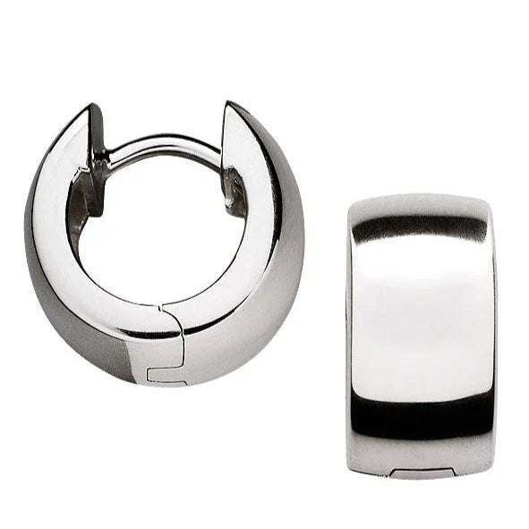 Sterling sølv creol blank - Urma.dk