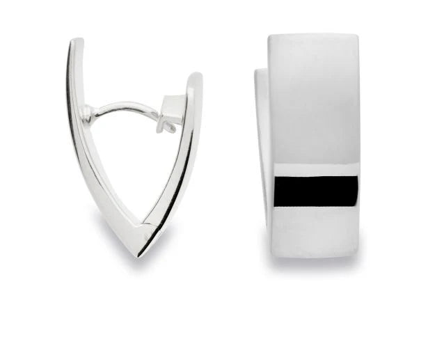 Sterling sølv creol blank - Urma.dk