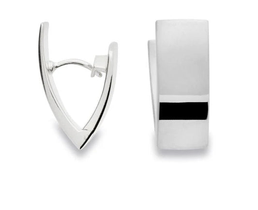 Sterling sølv creol blank - Urma.dk