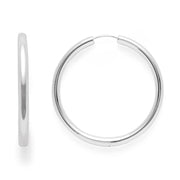 Sterling sølv creol blank - Urma.dk