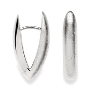 Sterling sølv creol dia./mat finish - Urma.dk