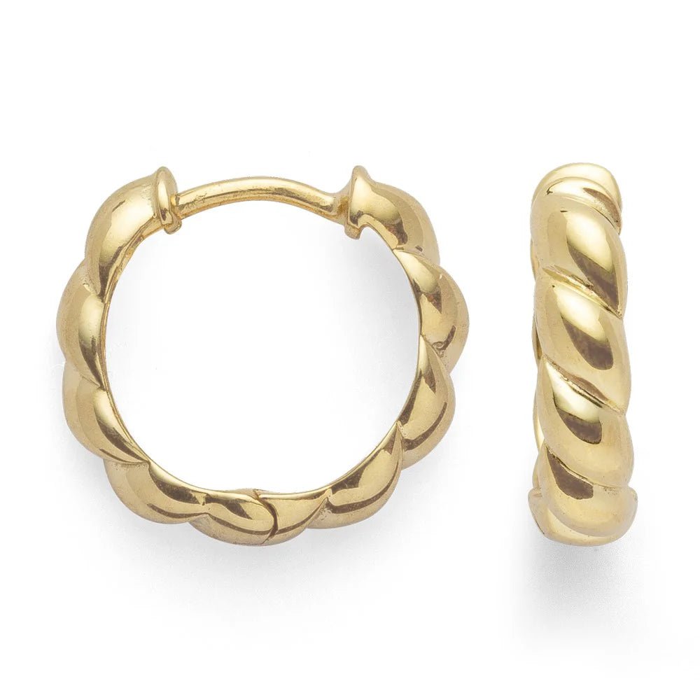 Sterling sølv creol, fg blank - Urma.dk