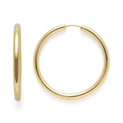 Sterling sølv creol, fg blank - Urma.dk