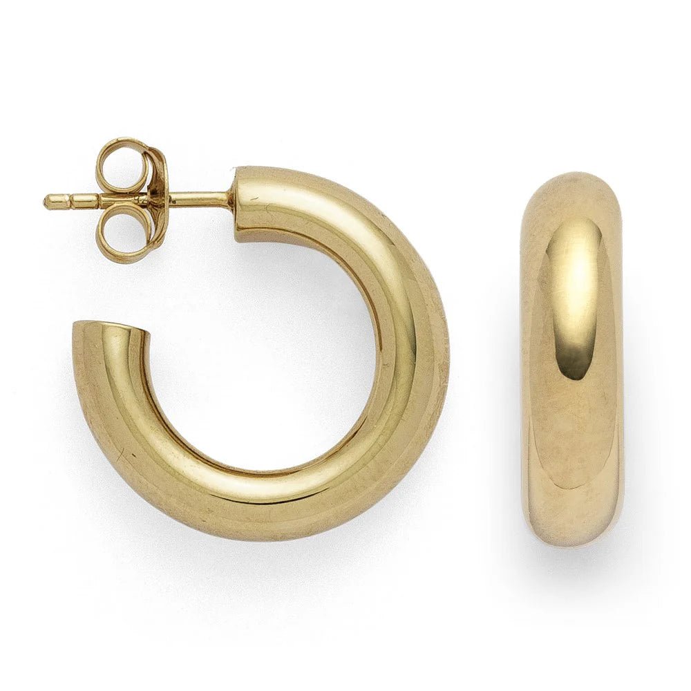 Sterling sølv creol, fg blank - Urma.dk