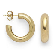 Sterling sølv creol, fg blank - Urma.dk