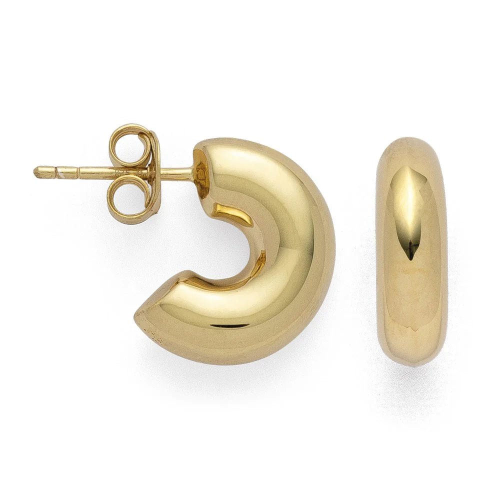 Sterling sølv creol, fg blank - Urma.dk