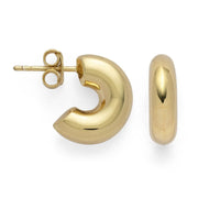 Sterling sølv creol, fg blank - Urma.dk