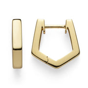 Sterling sølv creol, fg blank - Urma.dk