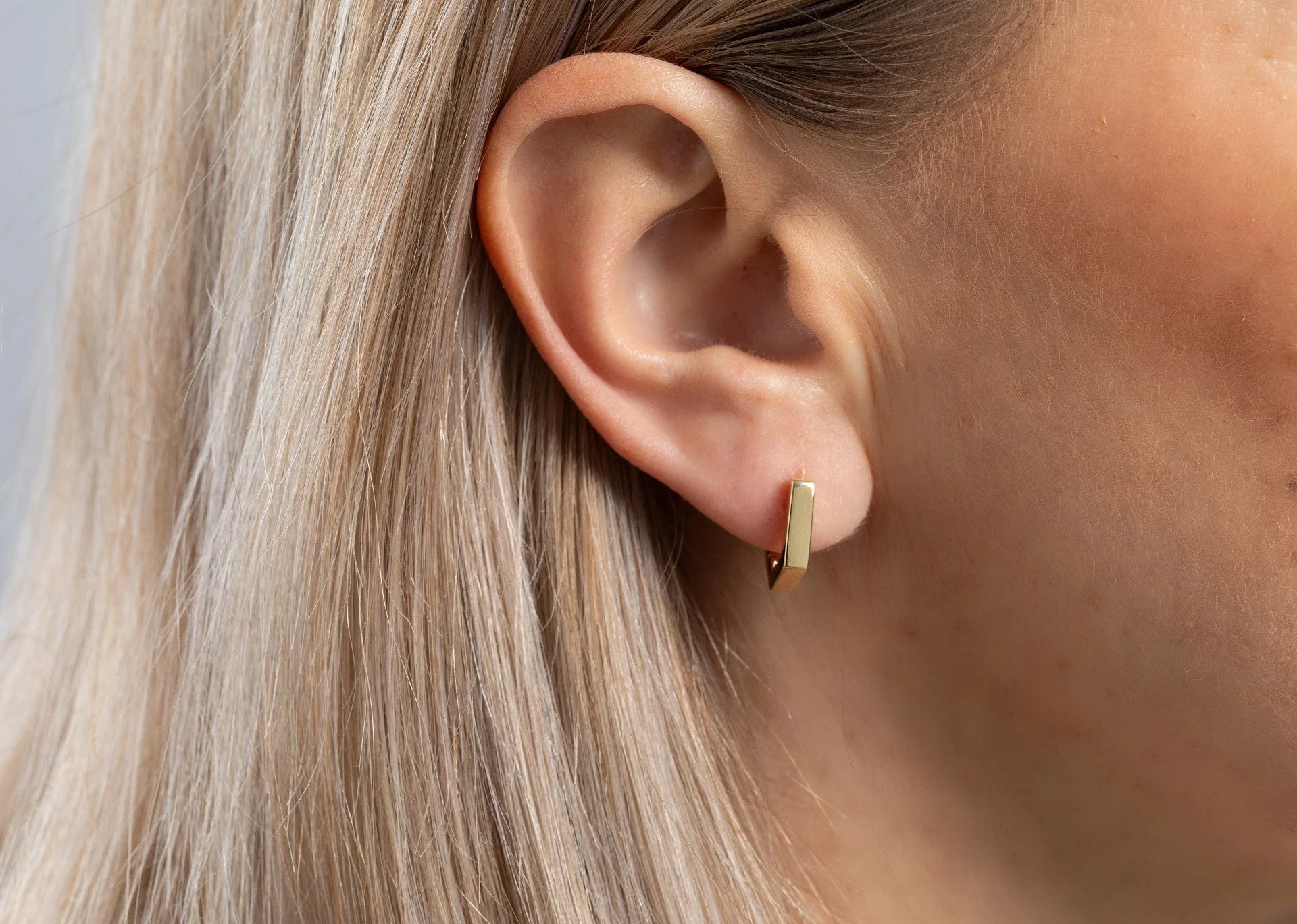 Sterling sølv creol, fg blank - Urma.dk