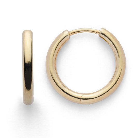 Sterling sølv creol, fg blank - Urma.dk