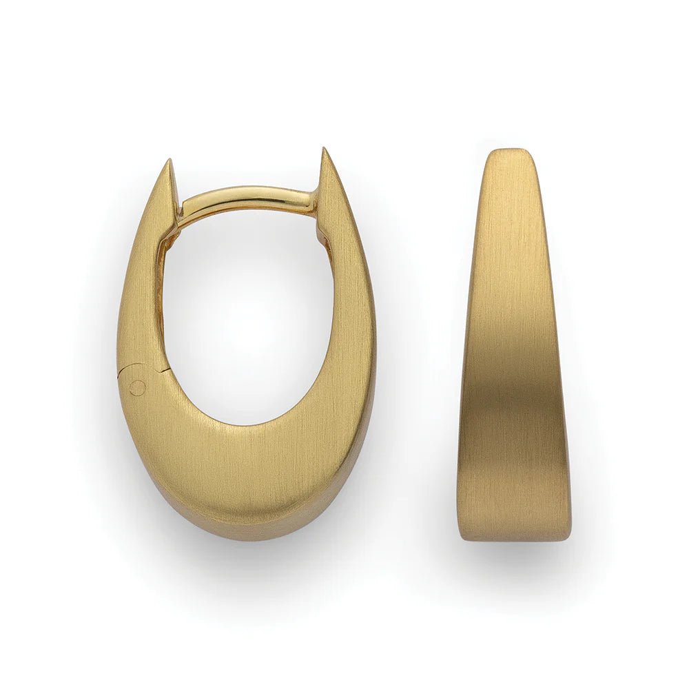 Sterling sølv creol, fg., mat - Urma.dk