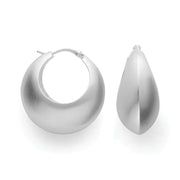 Sterling sølv creol, mat - Urma.dk