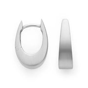 Sterling sølv creol, mat - Urma.dk