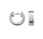 Sterling sølv creol mat, dia.er 0,05ct W - SI - Urma.dk