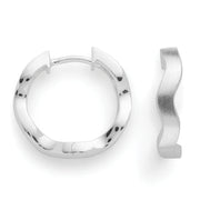 Sterling sølv creol, mat/blank - Urma.dk