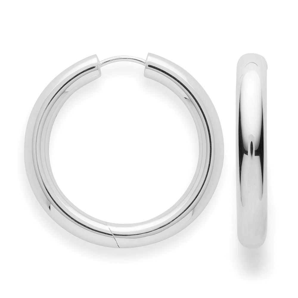 Sterling sølv creoler - Urma.dk