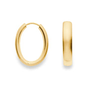 Sterling sølv creoler, forgyldt - Urma.dk