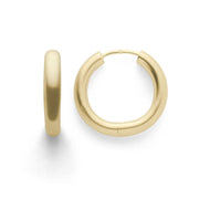 Sterling sølv creoler, forgyldt - Urma.dk