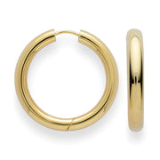 Sterling sølv creoler, forgyldt - Urma.dk