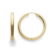 Sterling sølv creoler, forgyldt - Urma.dk