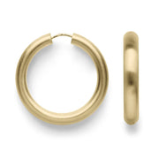 Sterling sølv creoler, forgyldt - Urma.dk