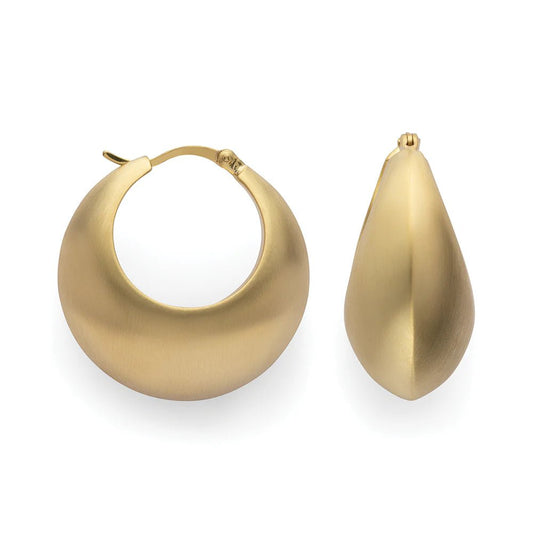 Sterling sølv earrings, fg., mat - Urma.dk