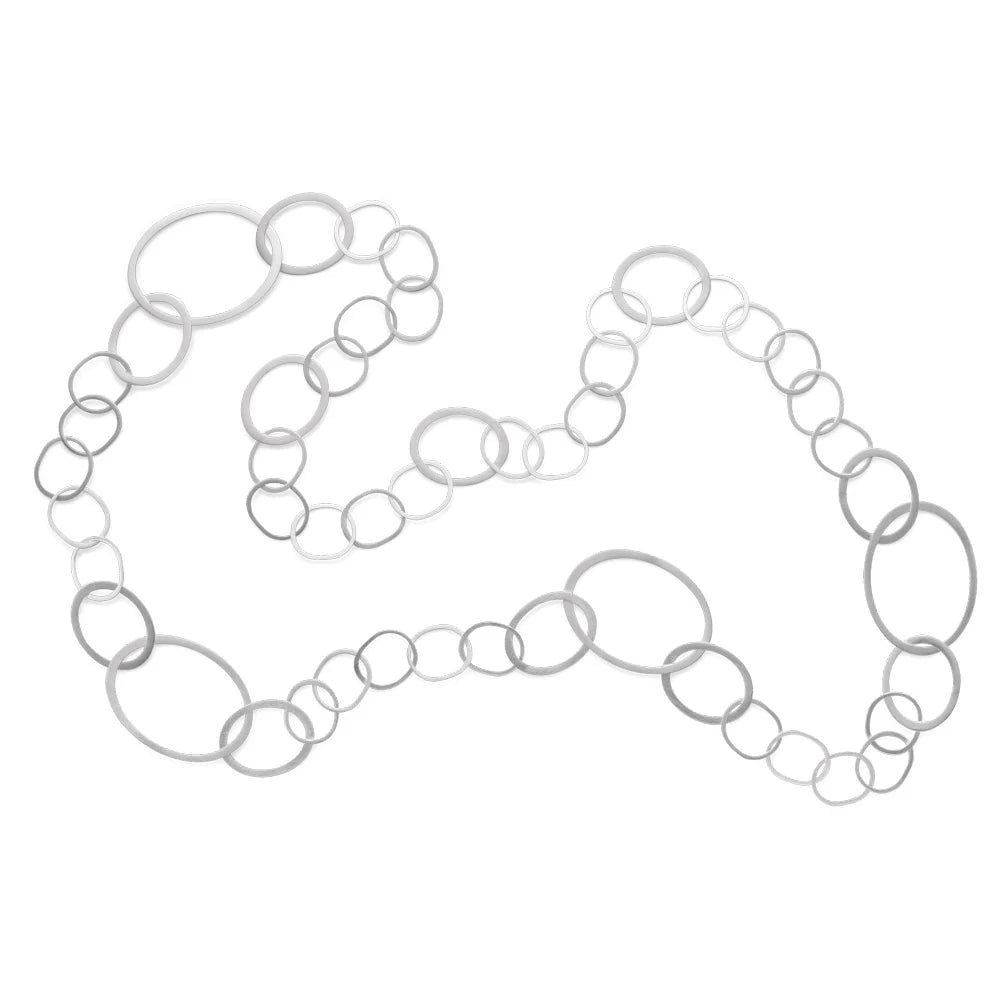 Sterling sølv Halskæde mat, 105cm - Urma.dk