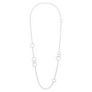 Sterling sølv Halskæde mat/blank, 97cm - Urma.dk