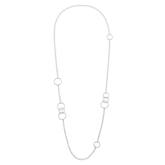 Sterling sølv Halskæde mat/blank, 97cm - Urma.dk