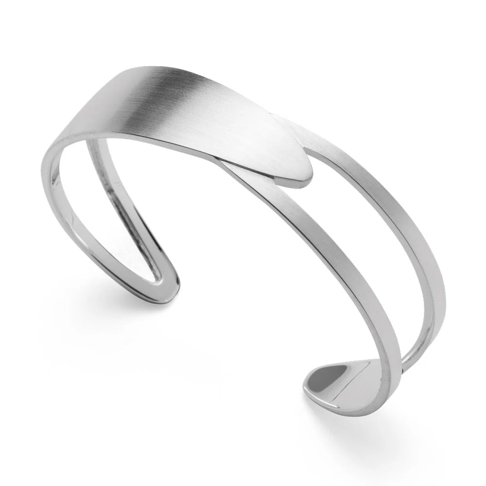 Sterling sølv mat armring - Urma.dk