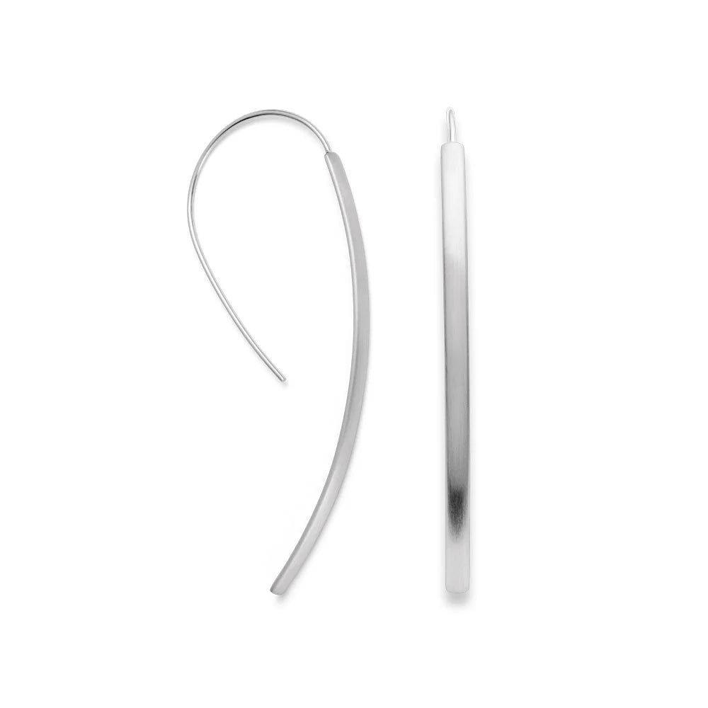 Sterling sølv mat ørehænger - Urma.dk