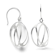 Sterling sølv mat ørehænger - Urma.dk