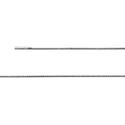 Sterling sølv Omega Tonda Bajonet lås, rho. 1,2 mm, mat - Urma.dk