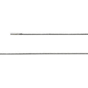 Sterling sølv Omega Tonda bajonetlås 1,2mm, mat 42cm - Urma.dk