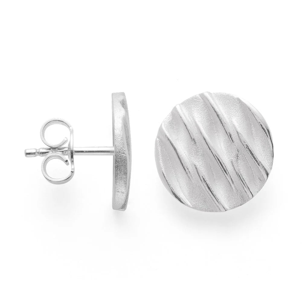 Sterling sølv ørehænger specielt teksturerede - Urma.dk