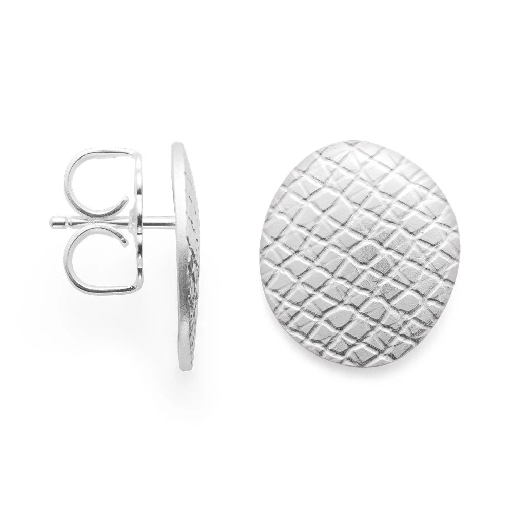Sterling sølv ørehænger specielt teksturerede - Urma.dk
