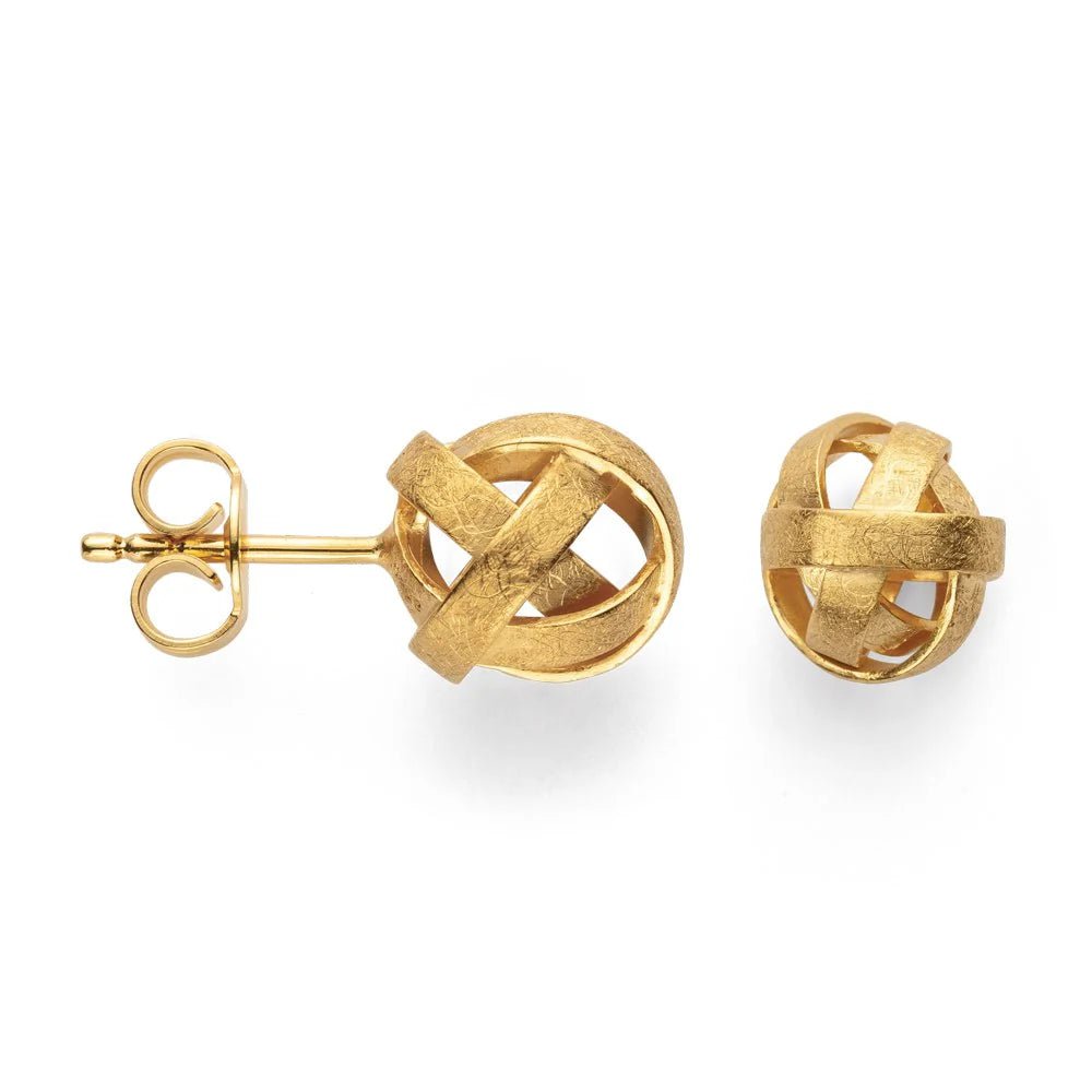 Sterling sølv Øreringe, fg børstet - Urma.dk