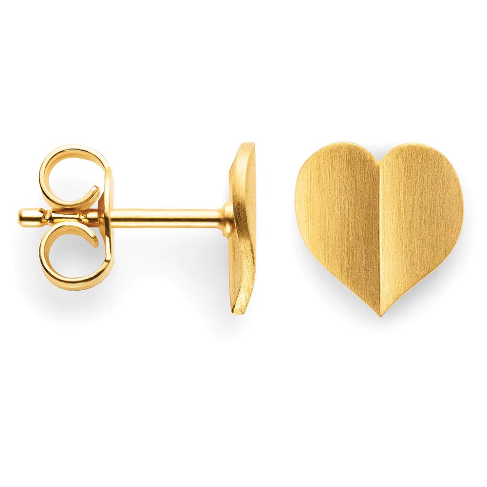 Sterling sølv øreringe, fg., mat - Urma.dk