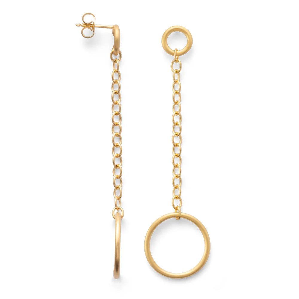 Sterling sølv Øreringe, fg. mat/blank - Urma.dk