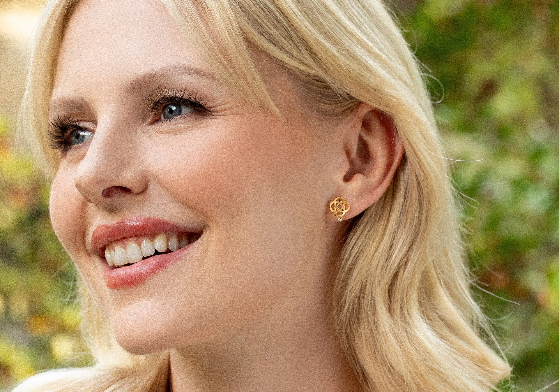 Sterling sølv Øreringe, fg sandblæst, br 0,02ct W - SI - Urma.dk