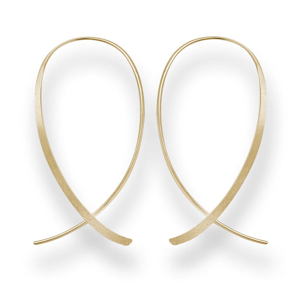 Sterling sølv øreringe, forgyldt - Urma.dk