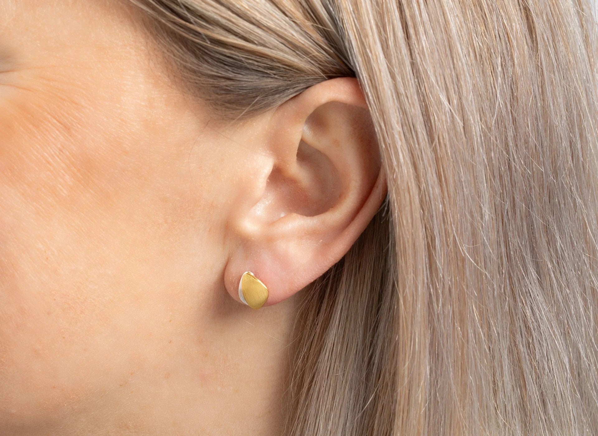 Sterling sølv Ørestikker, delvis fg mat - Urma.dk