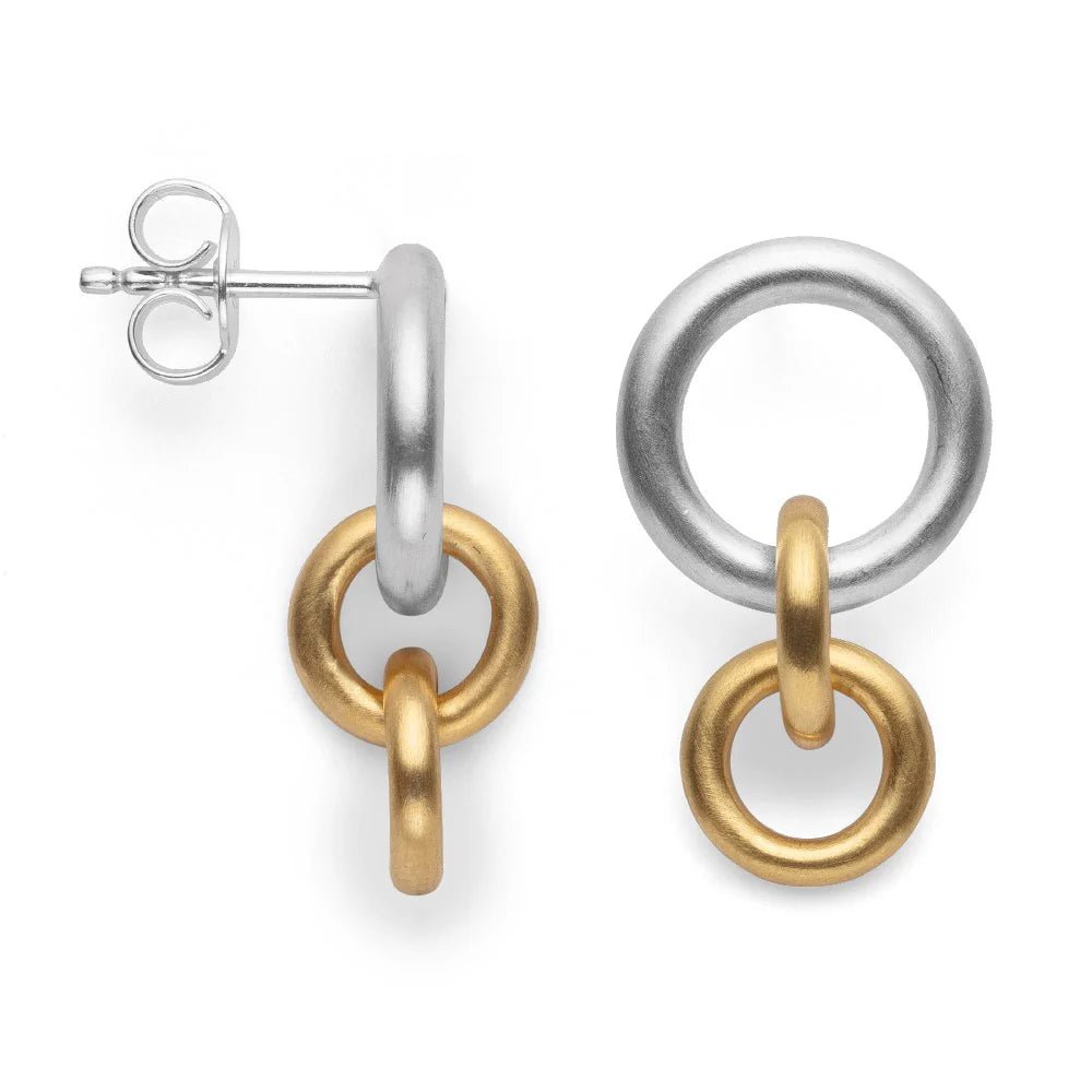 Sterling sølv Ørestikker, delvis fg mat - Urma.dk